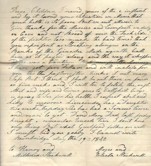 1842 Letter